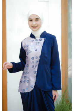Baju Atasan kebaya Modern Azzura Navy
